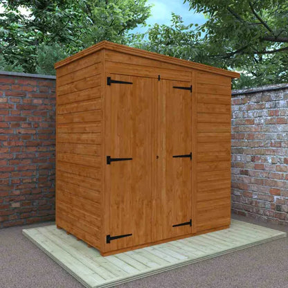 4x6 Double Door Windowless Flex Pent