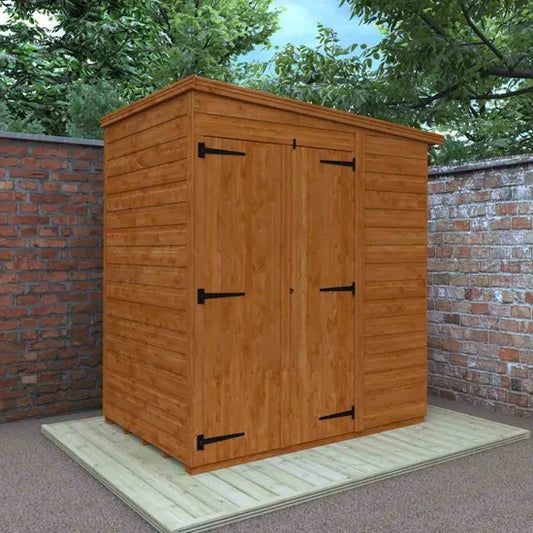 4x6 Double Door Windowless Flex Pent