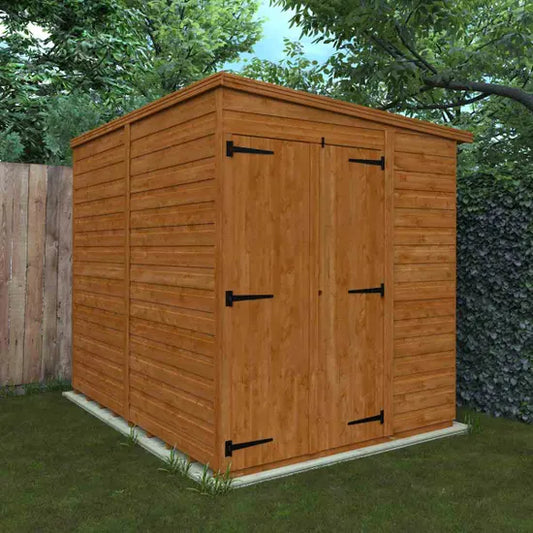 8x6 Double Door Windowless Flex Pent