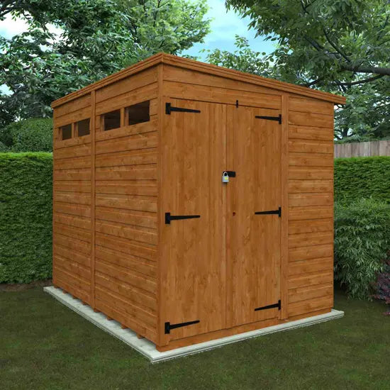 8x6 Flex Pent Security Double Door