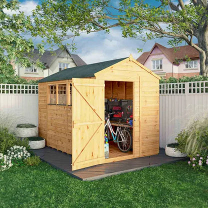 Mercia 10 x 6 Woodsman Shiplap Apex - Glass