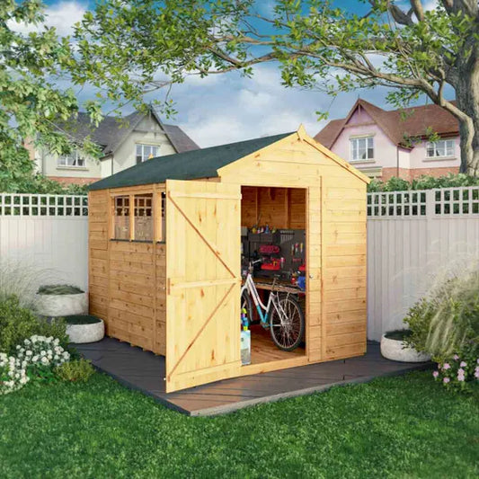 Mercia 10 x 6 Woodsman Shiplap Apex - Glass
