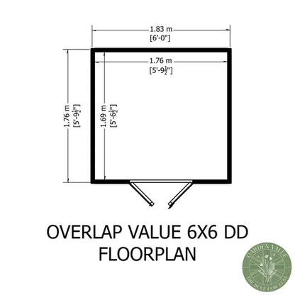 Shire Overlap 6x6 Double Door Value