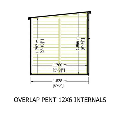 Shire Overlap Pent SD 12x6
