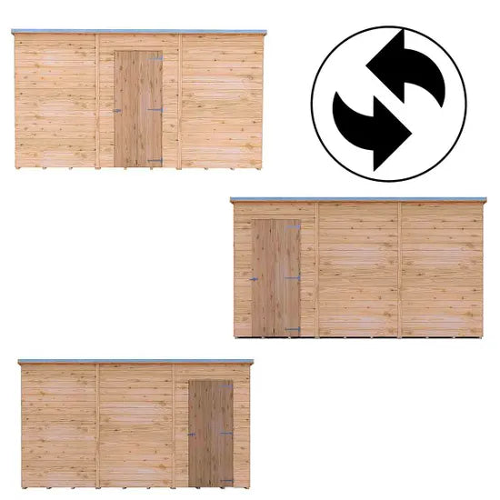 Shire Overlap Pent SD 12x6 No windows