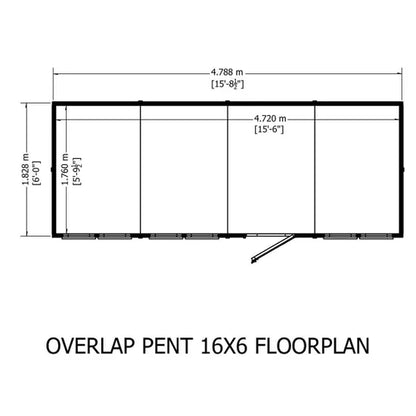 Shire Overlap Pent SD 16x6