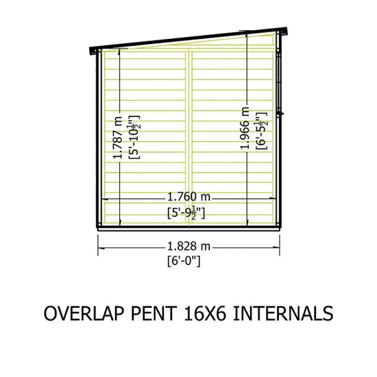 Shire Overlap Pent SD 16x6