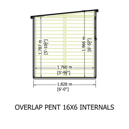 Shire Overlap Pent SD 16x6