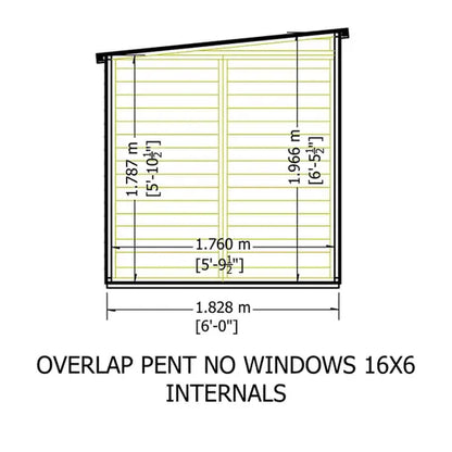 Shire Overlap Pent SD No Windows 16x6