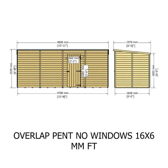 Shire Overlap Pent SD No Windows 16x6