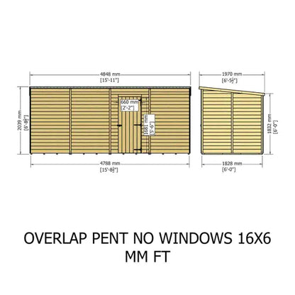 Shire Overlap Pent SD No Windows 16x6
