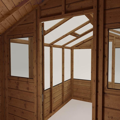 Mercia 12 x 6 Traditional Apex Greenhouse Combi Shed