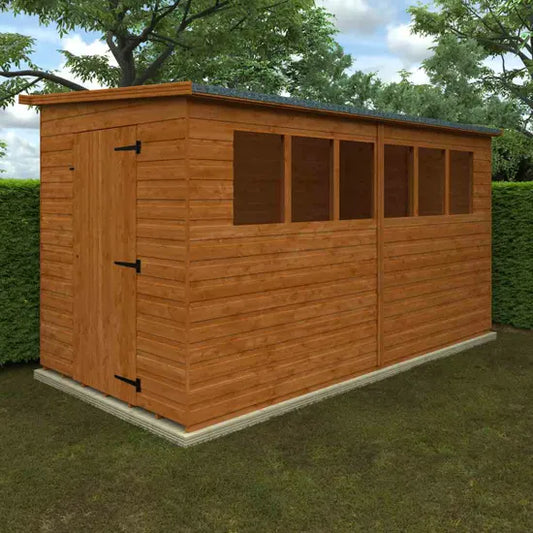 12x6 Lean-To Pent Shiplap Shed