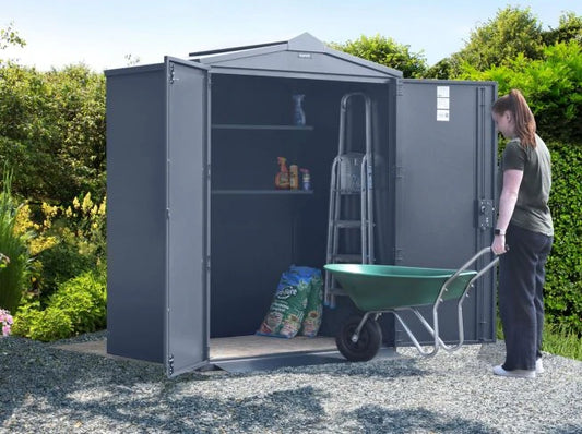 Asgard Metal Shed 5ft x 4ft (The Saracen) - Police Preferred Specification
