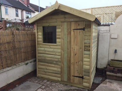 Churnet Valley Apex Garden Shed - 8 X 6