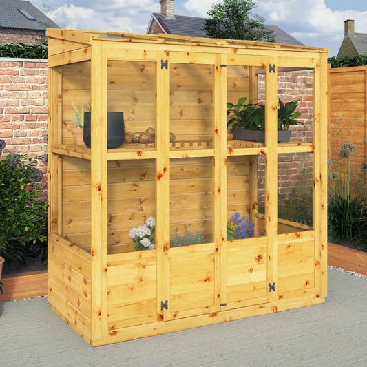 Mercia 6 x 3 Traditional Tall Wall Greenhouse
