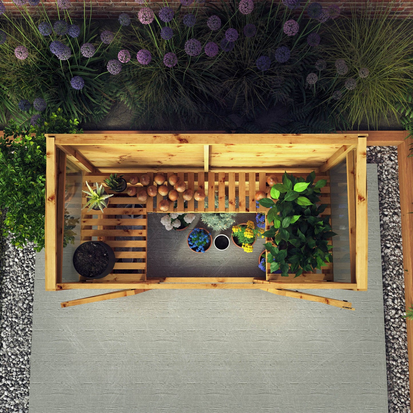 Mercia 6 x 3 Traditional Tall Wall Greenhouse