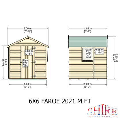 Shire Faroe Single Door 6 x 6