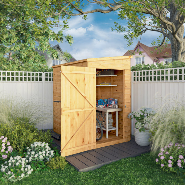 Mercia 6x4 Woodsman Shiplap Pent - Styrene