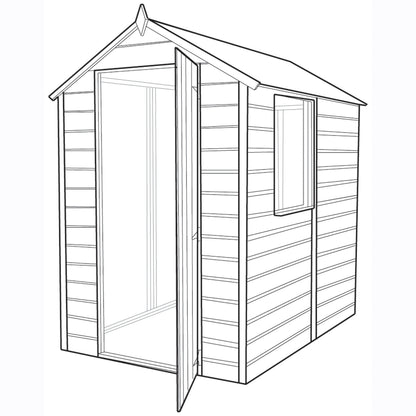 Shire Shetland Shiplap Apex 6x4