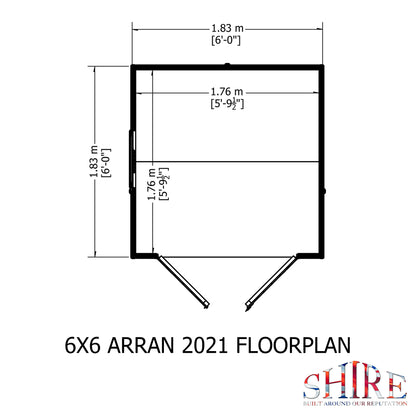 Shire Arran Double Door 6 x 6