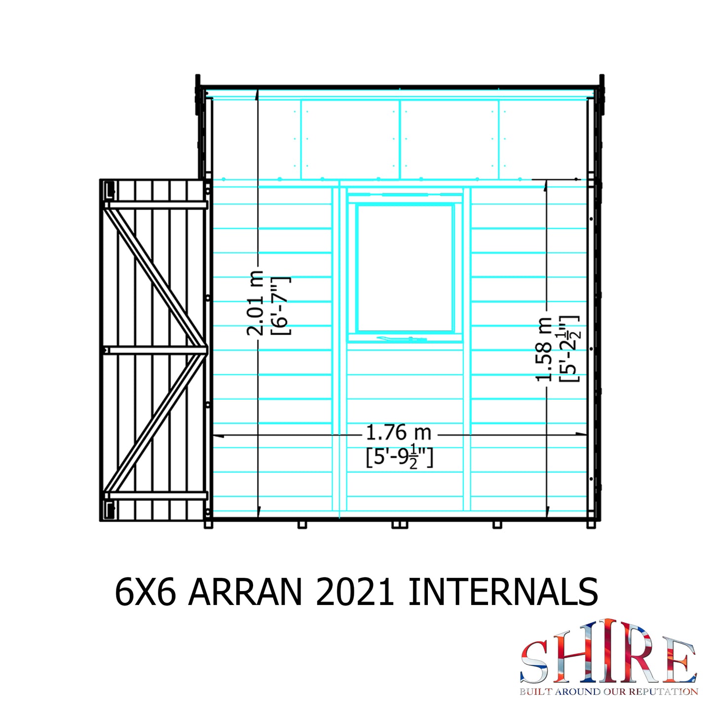 Shire Arran Double Door 6 x 6