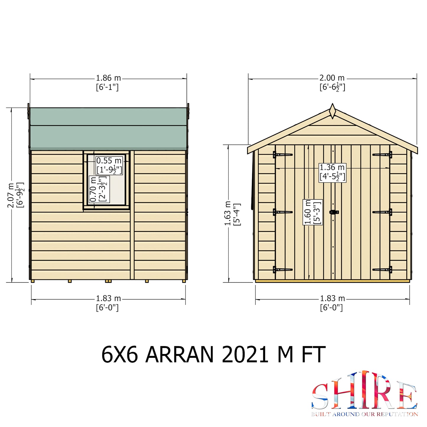 Shire Arran Double Door 6 x 6