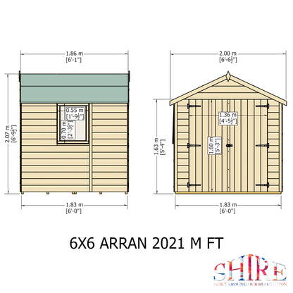 Shire Arran Double Door 6 x 6