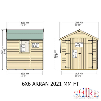 Shire Arran Double Door 6 x 6