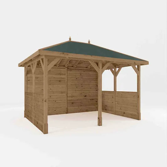 Mercia 3m x 4m Traditional Gazebo With Side Panels