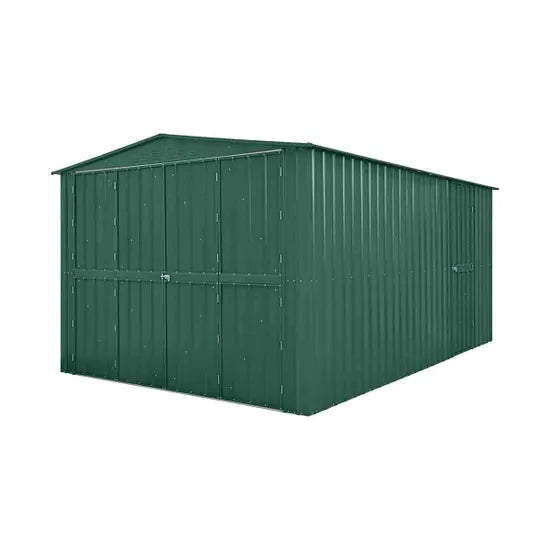 Mercia 10 x 15 Globel Dual Door Workshop Garage - Green