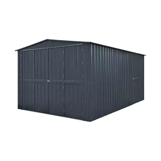Mercia 10 x 19 Globel Dual Door Workshop Garage - Grey