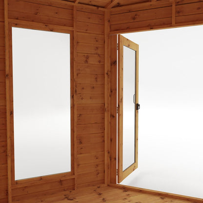Mercia 8x12 Premium Corner Summerhouse With Side Shed