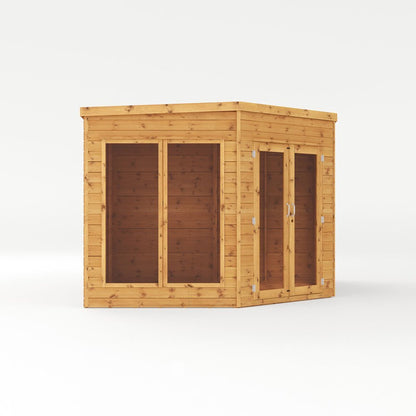 Mercia 9x13 Premium Corner Summerhouse With Side Shed