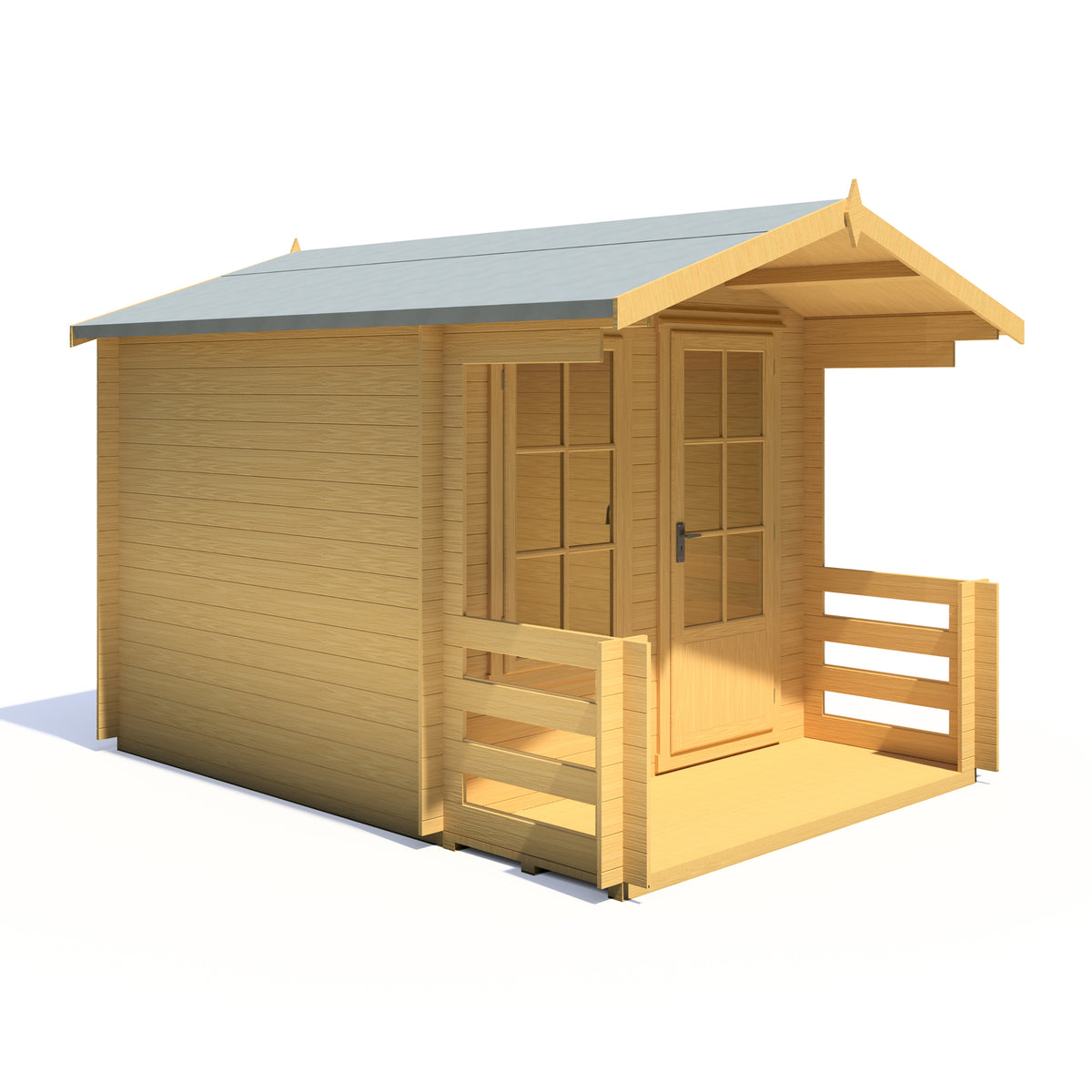 Shire Maulden with veranda 8x8 19mm Log Cabin