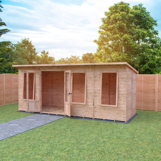 Shire Peony 16x6 Pent Summerhouse