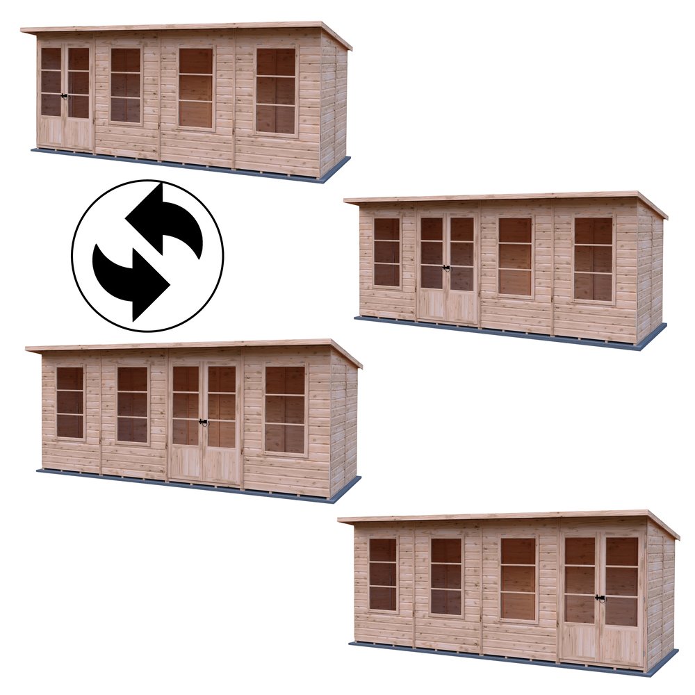 Shire Dahlia 16 x 6 Pent Summerhouse