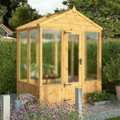 Mercia 6 x 4 Woodsman Apex Greenhouse - Polycarbonate