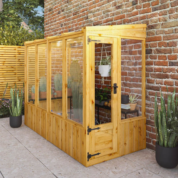 Mercia 8 x 4 Woodsman Pent Lean-To Greenhouse - Styrene