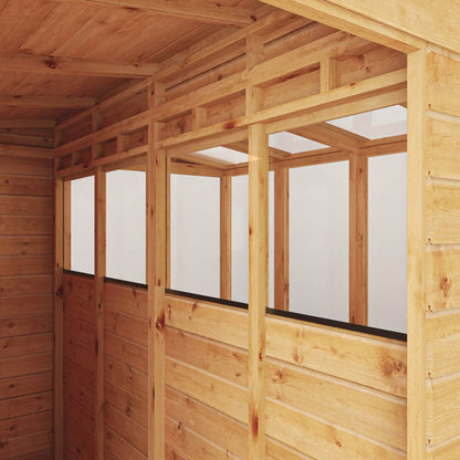 Mercia 8 x 8 Woodsman Combi Greenhouse Shed - Styrene