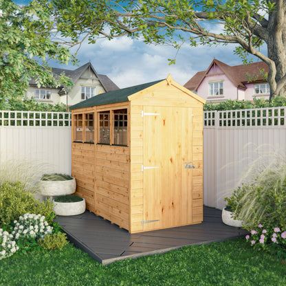 Mercia 8x4 Woodsman Shiplap Apex - Styrene
