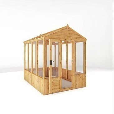 Mercia 8 x 6 Woodsman Apex Greenhouse - Glass