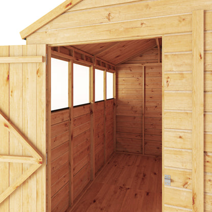 Mercia 8x6 Woodsman Shiplap Apex - Styrene