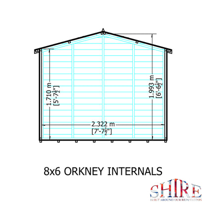 Shire Orkney 8x6 Shiplap
