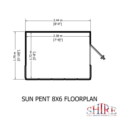Shire Sun Pent 8x6