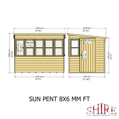 Shire Sun Pent 8x6