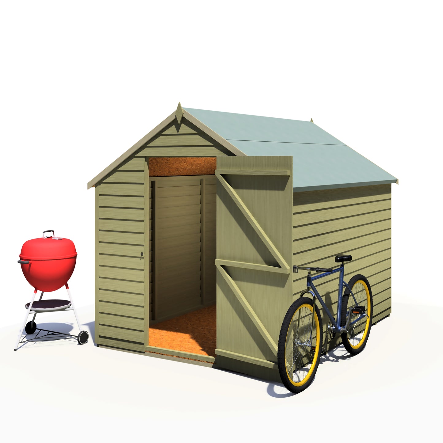 Shire Overlap 8x6 Single Door Value Pressure treated