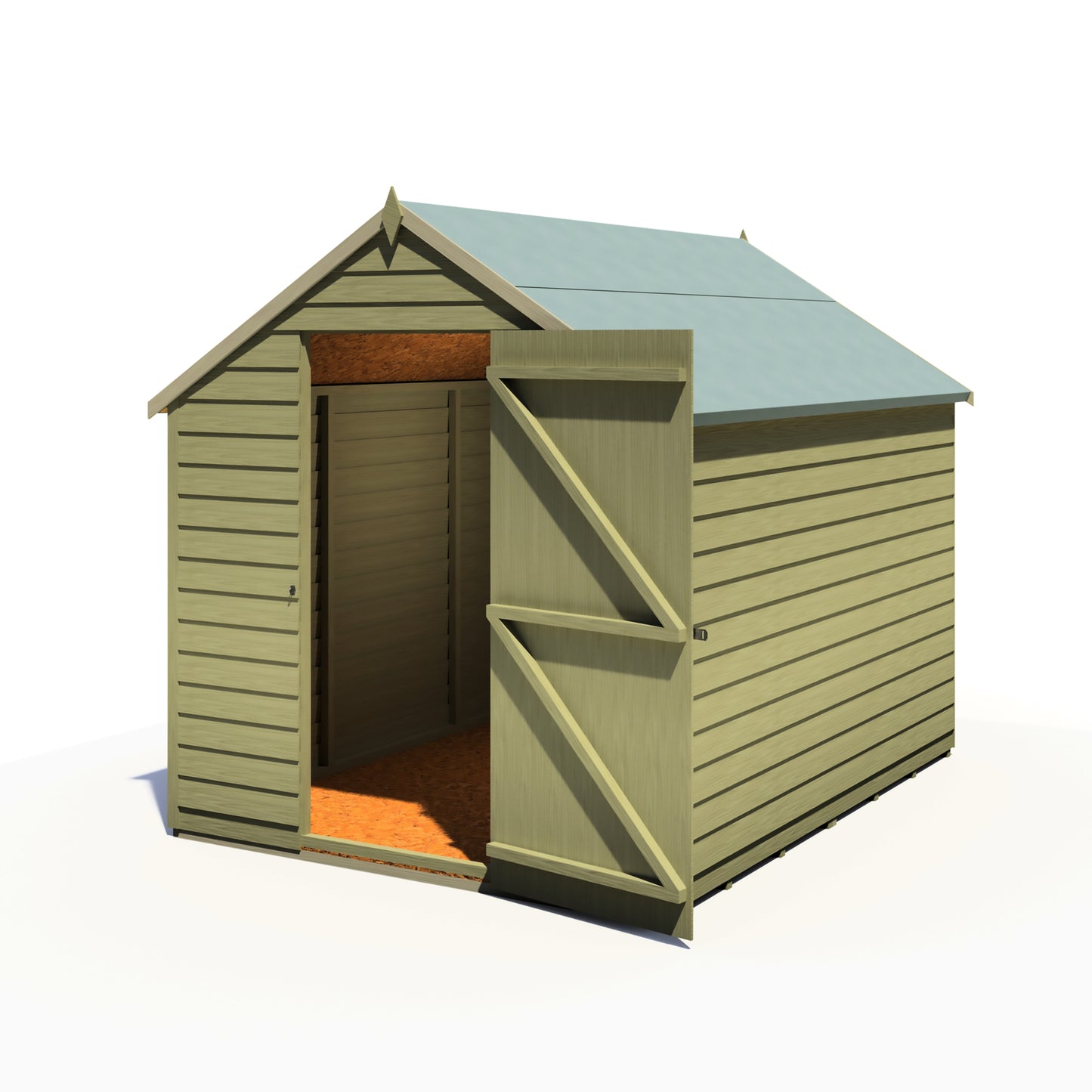 Shire Overlap 8x6 Single Door Value Pressure treated