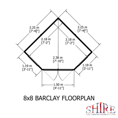 Shire Barclay	8 x 8