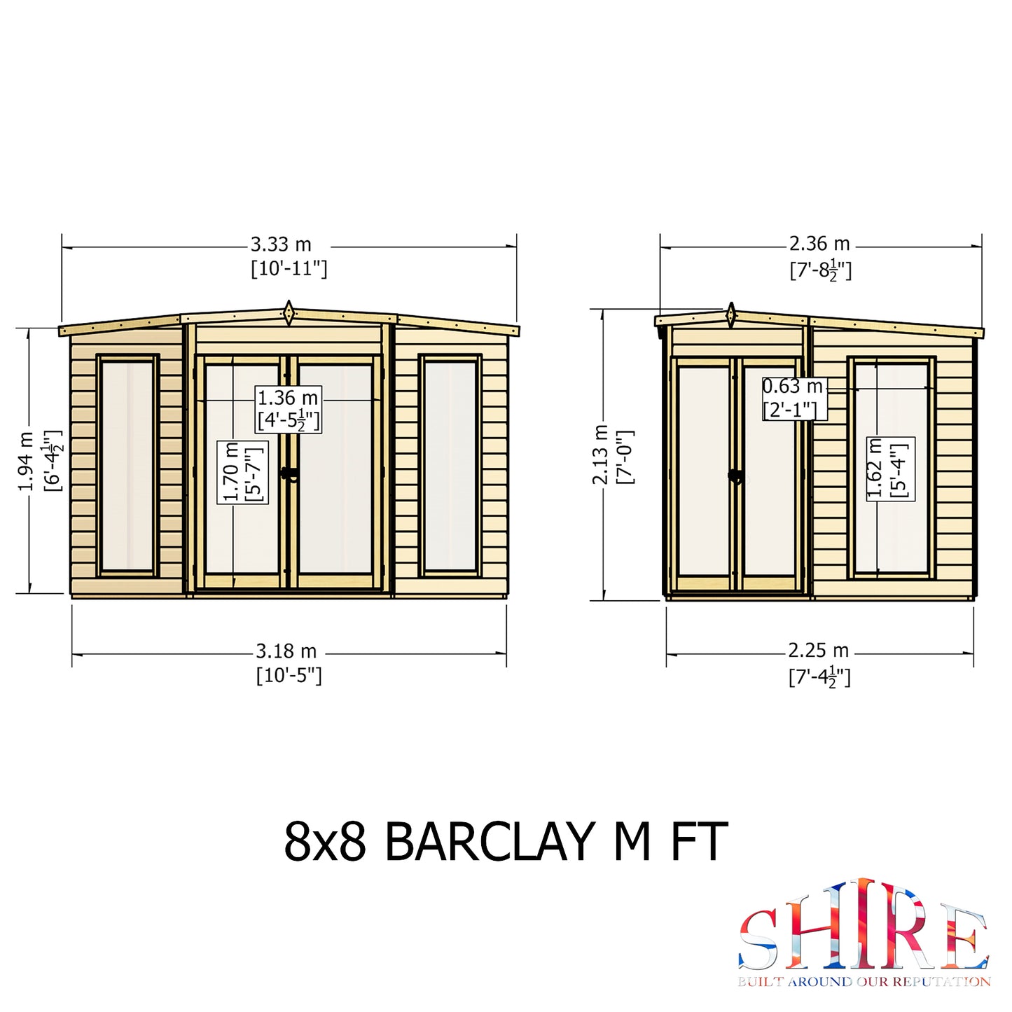 Shire Barclay	8 x 8